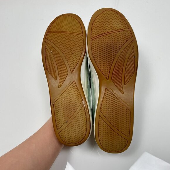 Sperry Topsider Teal Slide on Leather Boat Shoes size: 9 - Picture 10 of 13
